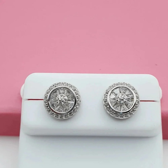 "925 Sterling Silver Cubic Zirconia Earrings, U19254572 - Picture 5 of 11